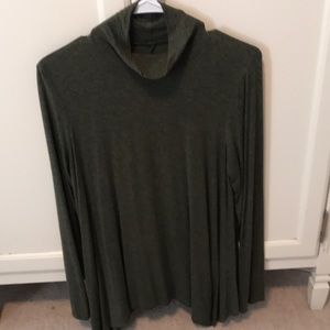 Long sleeve AE soft and sexy mock neck tunic